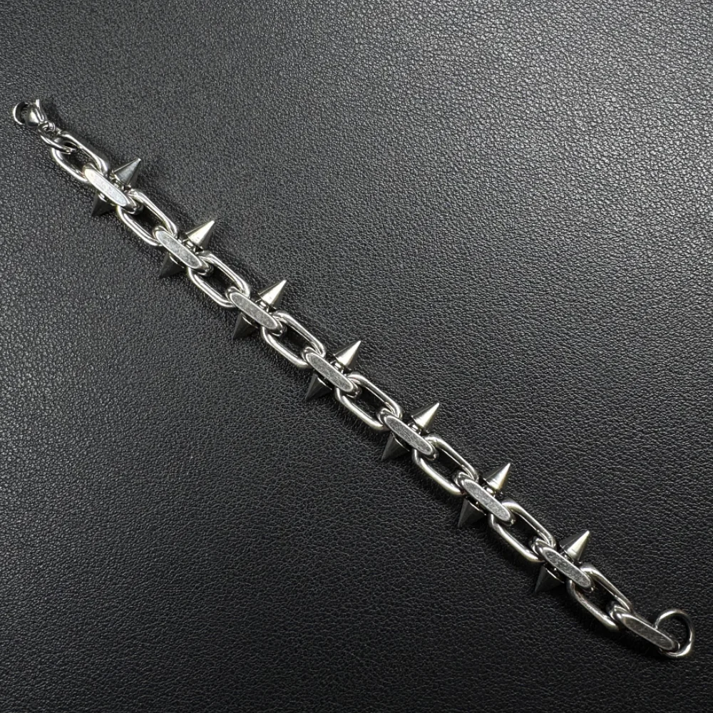 Naszyjnik choker z kolcami w stylu punk gotyk B bracelet