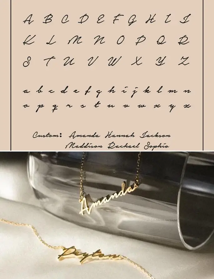 Spersonalizowany naszyjnik choker z imieniem ze stali Style10