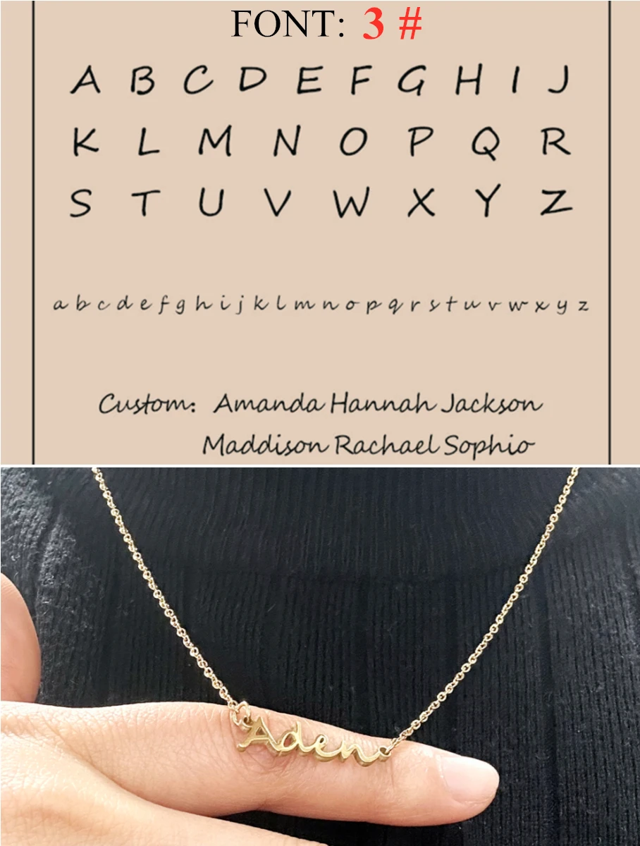 Spersonalizowany naszyjnik choker z imieniem ze stali Style3