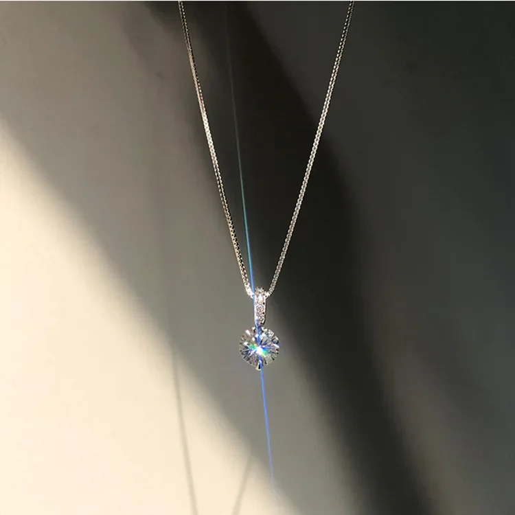 Naszyjnik z kokardką - delikatny choker w stylu koreańskim Srebrny