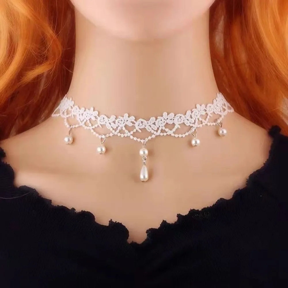 Naszyjnik koronkowy choker w stylu gotyckim 10