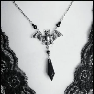 Naszyjnik z wisiorkiem klucz - gotycki amulet vintage Antyczne posrebrzane