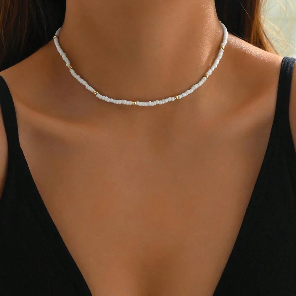 Naszyjnik z muszli – letni choker w stylu boho dla kobiet Qq2025710