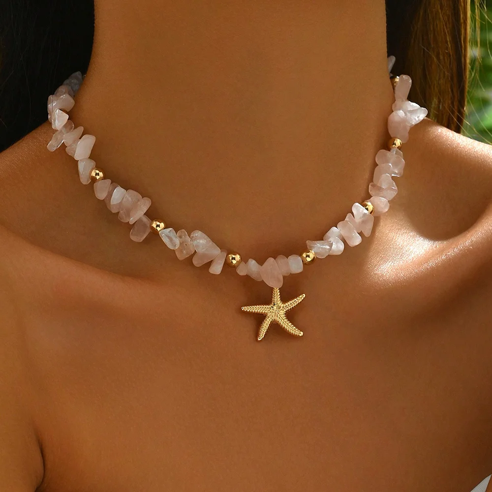 Naszyjnik z muszli – letni choker w stylu boho dla kobiet Qq202579