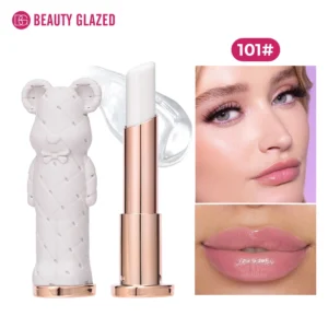 Beauty Glazed nawilżająca pomadka miś, odżywczy balsam do ust Khaki