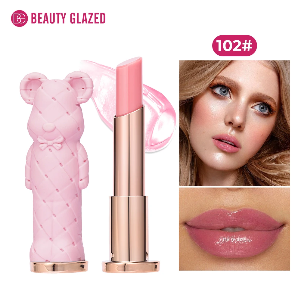 Nawilżająca pomadka do ust Beauty Glazed Bear — kolorowy balsam Czekolada