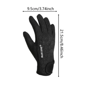 Neoprenowe rękawice do nurkowania 1,5 mm L