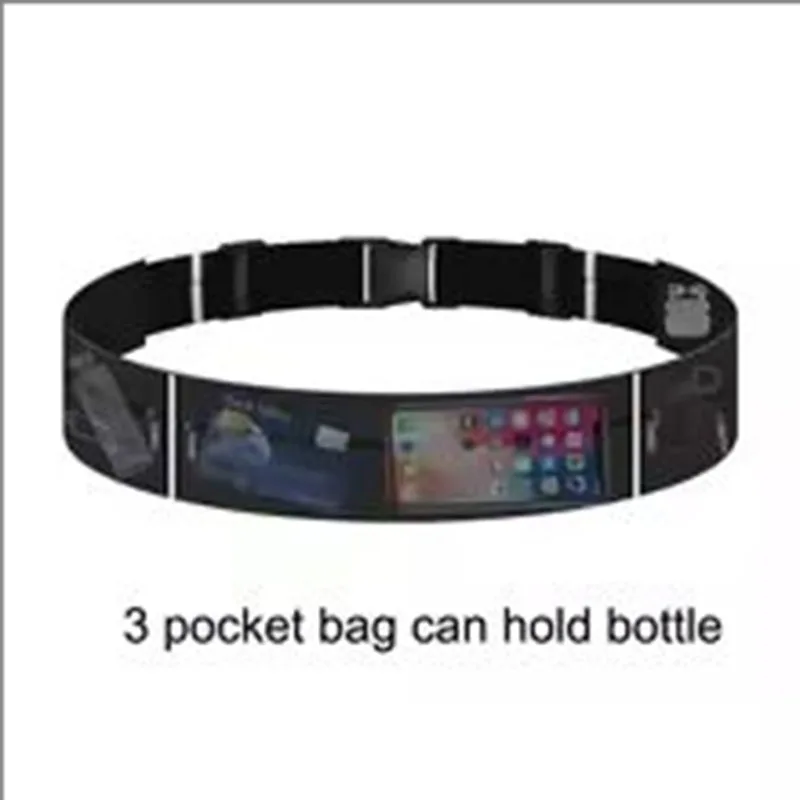 Nerka sportowa do biegania z kieszenią na telefon unisex 3 pocket