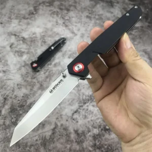 Nóż Boker Tanto 440B z uchwytem G10 — nóż EDC do campingu Biały