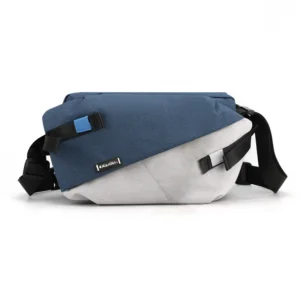Nylonowa saszetka na klatkę piersiową crossbody Szary