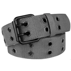 Nylonowy pasek sportowy outdoorowy z klamrą bolec 120 cm Szary