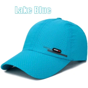 Oddychająca czapka z daszkiem do biegania i wędkowania Lakeblue