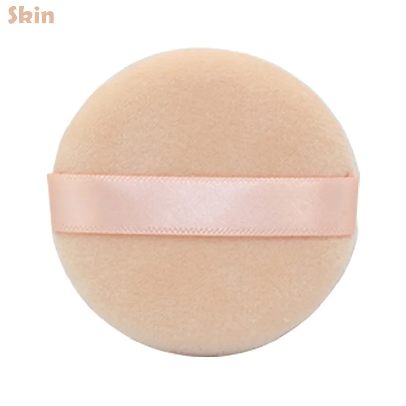 Okrągłe gąbki do makijażu aksamitne puszki do pudru zestaw 5 lub 10 sztuk Wielokolorowy