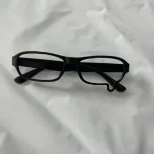 Okulary bez soczewek z opadającymi łzami - oprawki anime kawaii Czarny