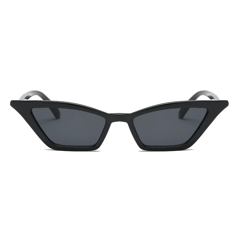 Damskie okulary cat eye retro z małą oprawką UV400 zestaw Czarny