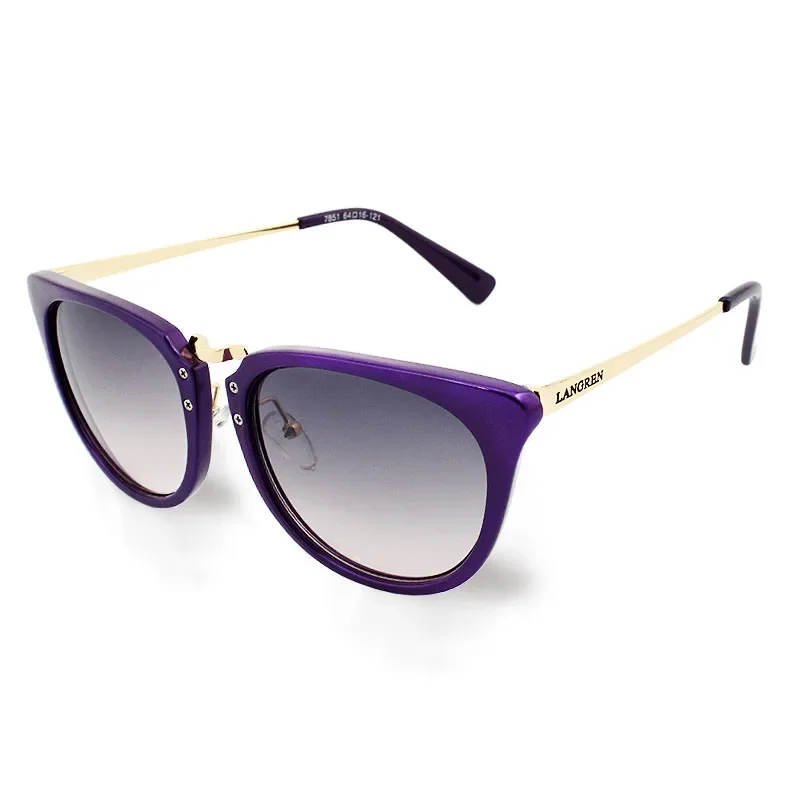 Okulary przeciwsłoneczne kocie oko unisex UV400 7851purple