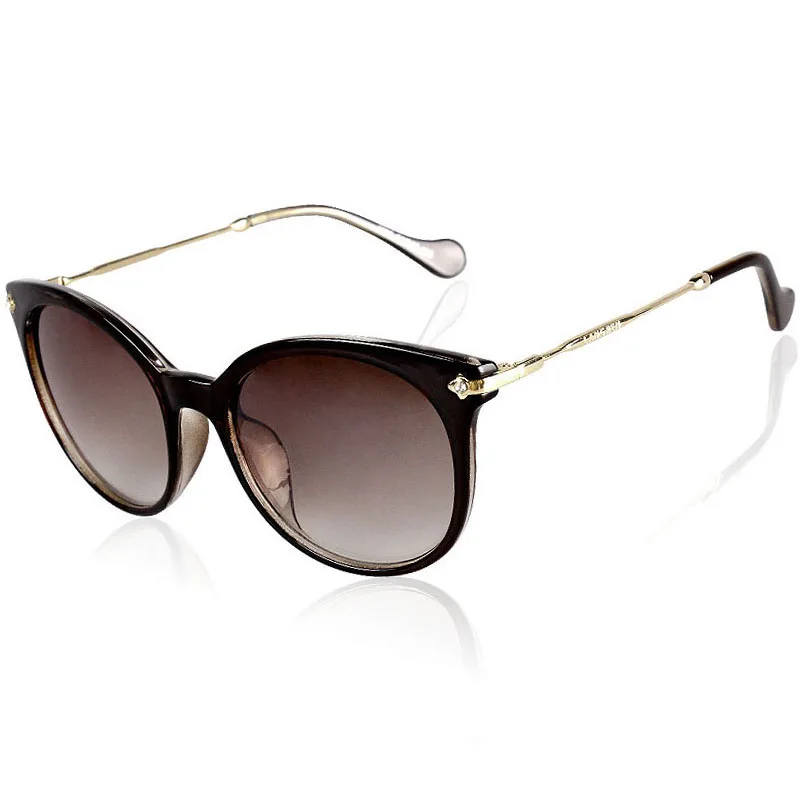 Okulary przeciwsłoneczne kocie oko unisex UV400 7855brown