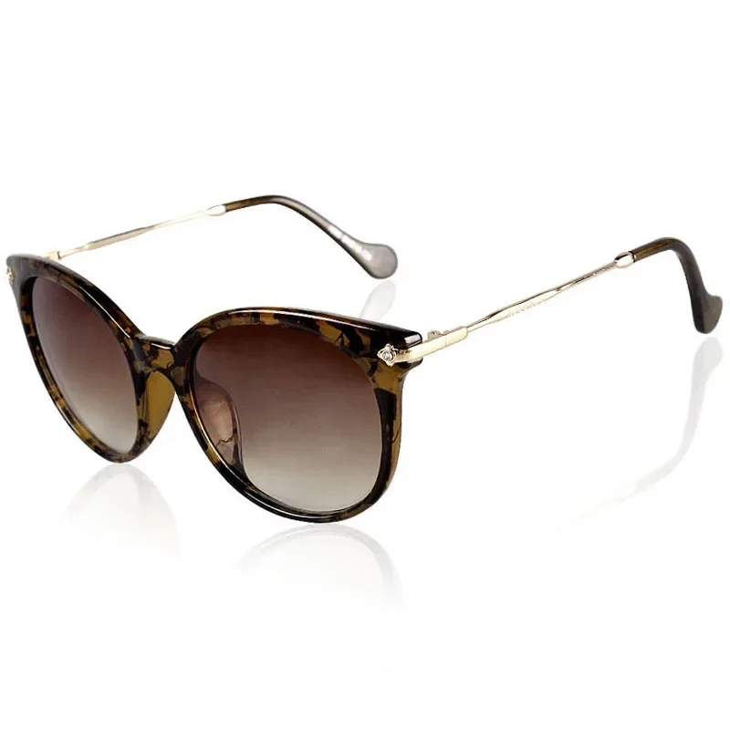 Okulary przeciwsłoneczne kocie oko unisex UV400 7855leopard