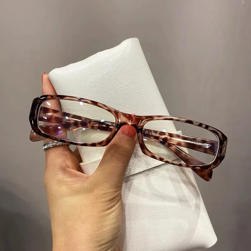 Okulary owalne Y2K z filtrem niebieskiego światła unisex Style 01