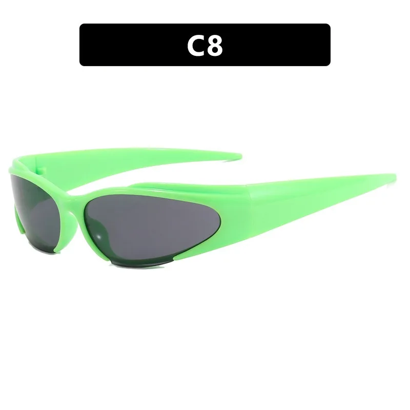 Okulary przeciwsłoneczne damskie w stylu retro Y2K Tyj10 6