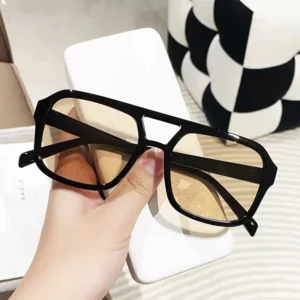 Damskie okulary przeciwsłoneczne kocie oko w stylu retro Brązowy