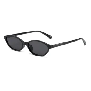 Okulary przeciwsłoneczne kocie oko w stylu retro Czarny