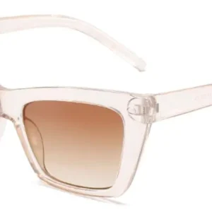 Damskie okulary przeciwsłoneczne kocie oko vintage UV400 Szampański