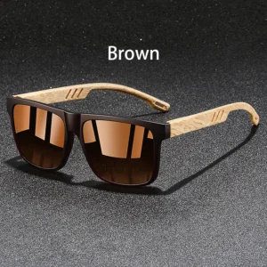 Okulary przeciwsłoneczne vintage UV400 - dla kierowcy i wędkarza Brązowy
