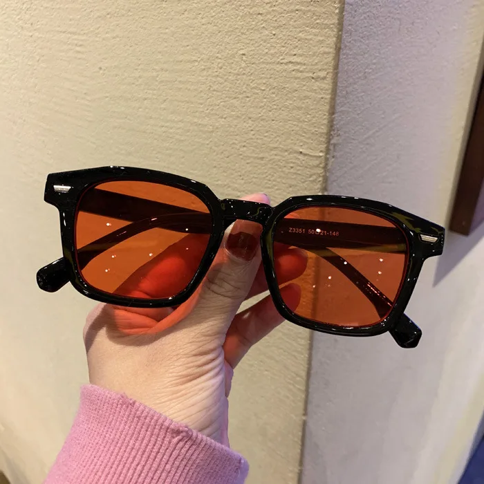 Okulary przeciwsłoneczne wielokątne unisex w stylu hip-hop retro 2