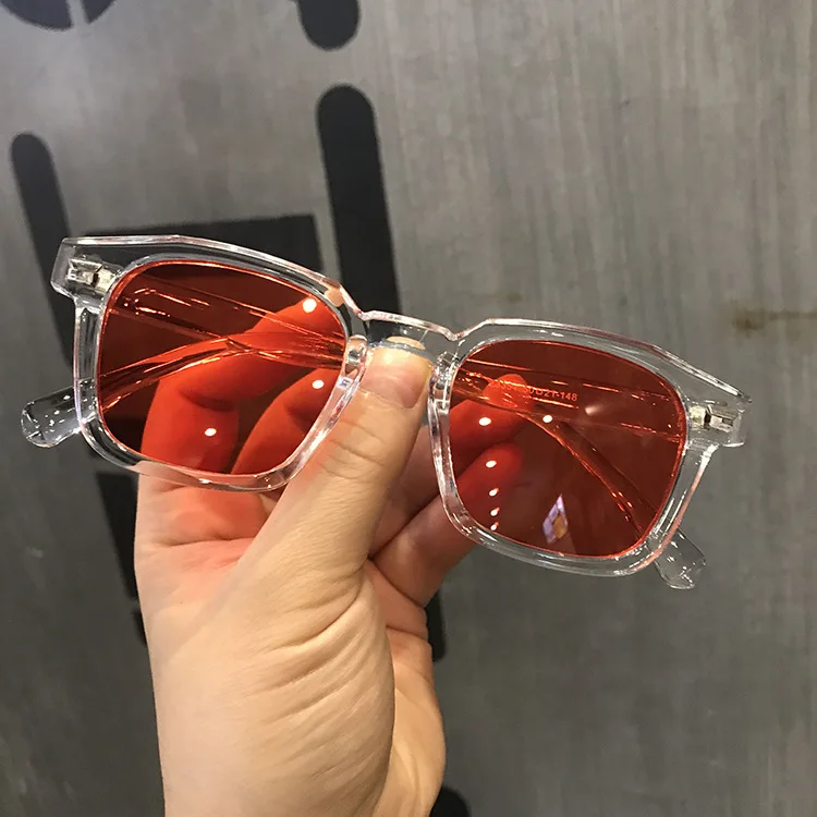 Okulary przeciwsłoneczne wielokątne unisex w stylu hip-hop retro 3