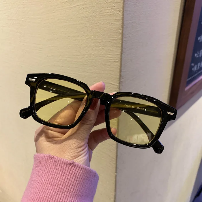 Okulary przeciwsłoneczne wielokątne unisex w stylu hip-hop retro 7
