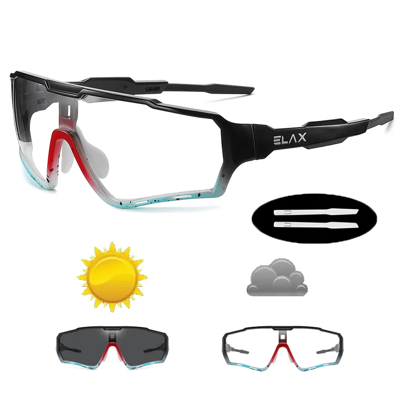 Sportowe okulary rowerowe fotochromowe dla mężczyzn i kobiet Ap2
