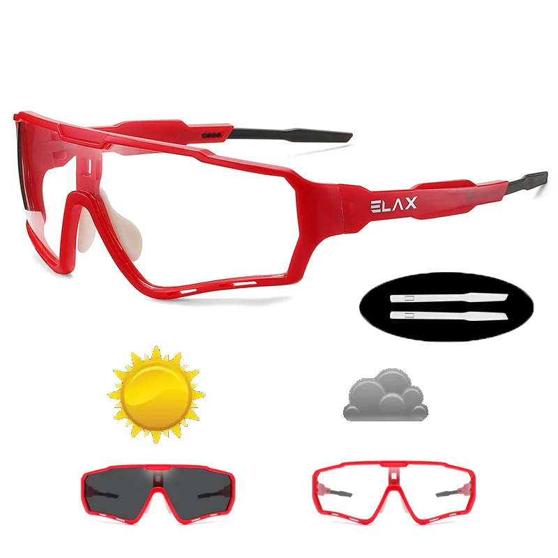 Sportowe okulary rowerowe fotochromowe dla mężczyzn i kobiet Ap4