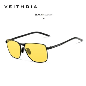 Okulary przeciwsłoneczne VEITHDIA vintage z polaryzacją UV400 Night vision