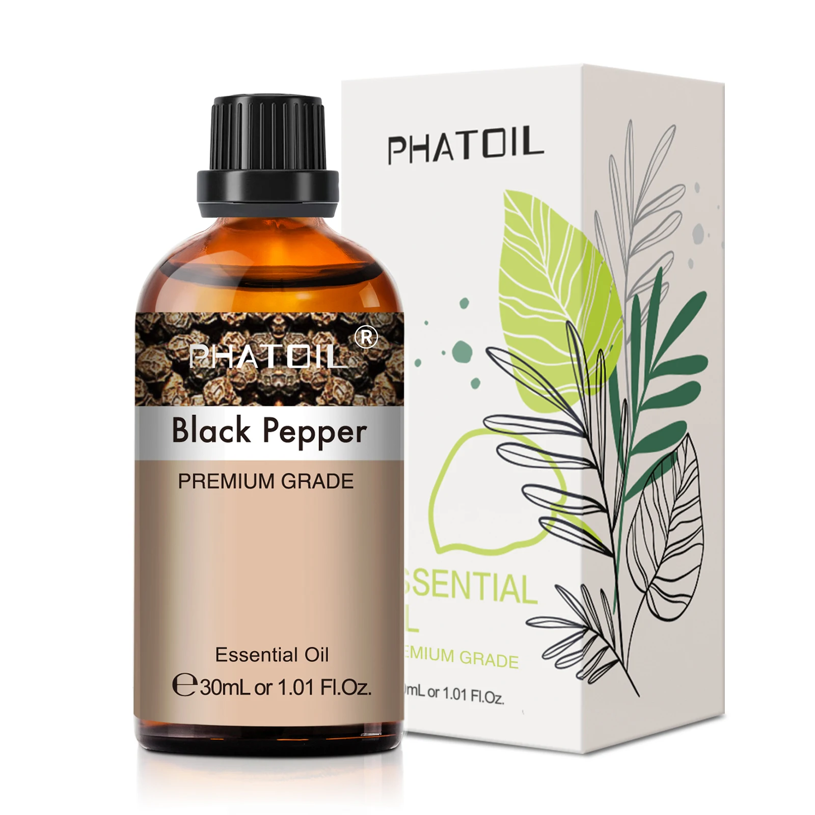Olejek aromaterapeutyczny PHATOIL 30 ml – lawenda, eukaliptus, wanilia Ciemnoszary