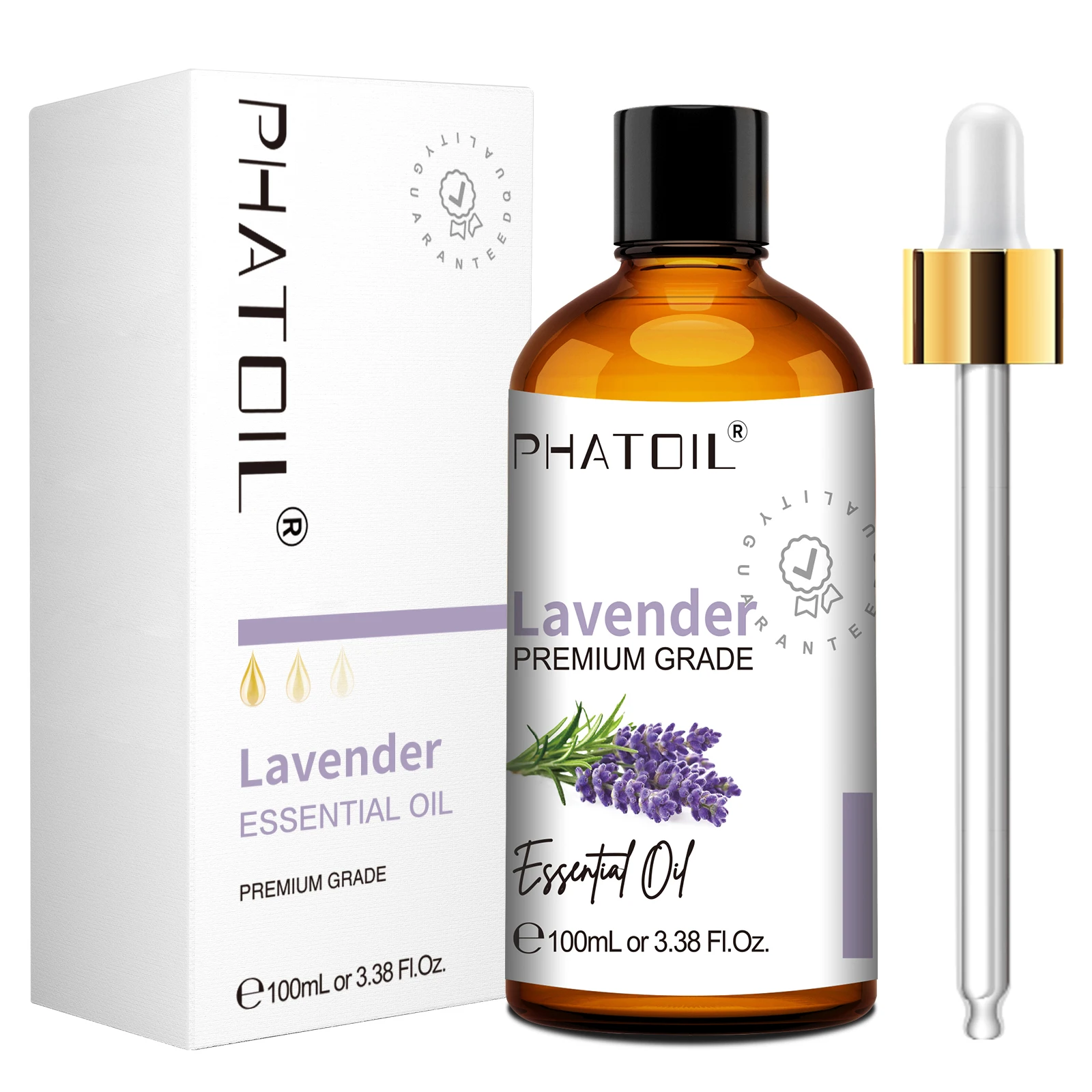 Olejki aromaterapeutyczne PHATOIL 100 ml — eukaliptus, lawenda i inne Fioletowy