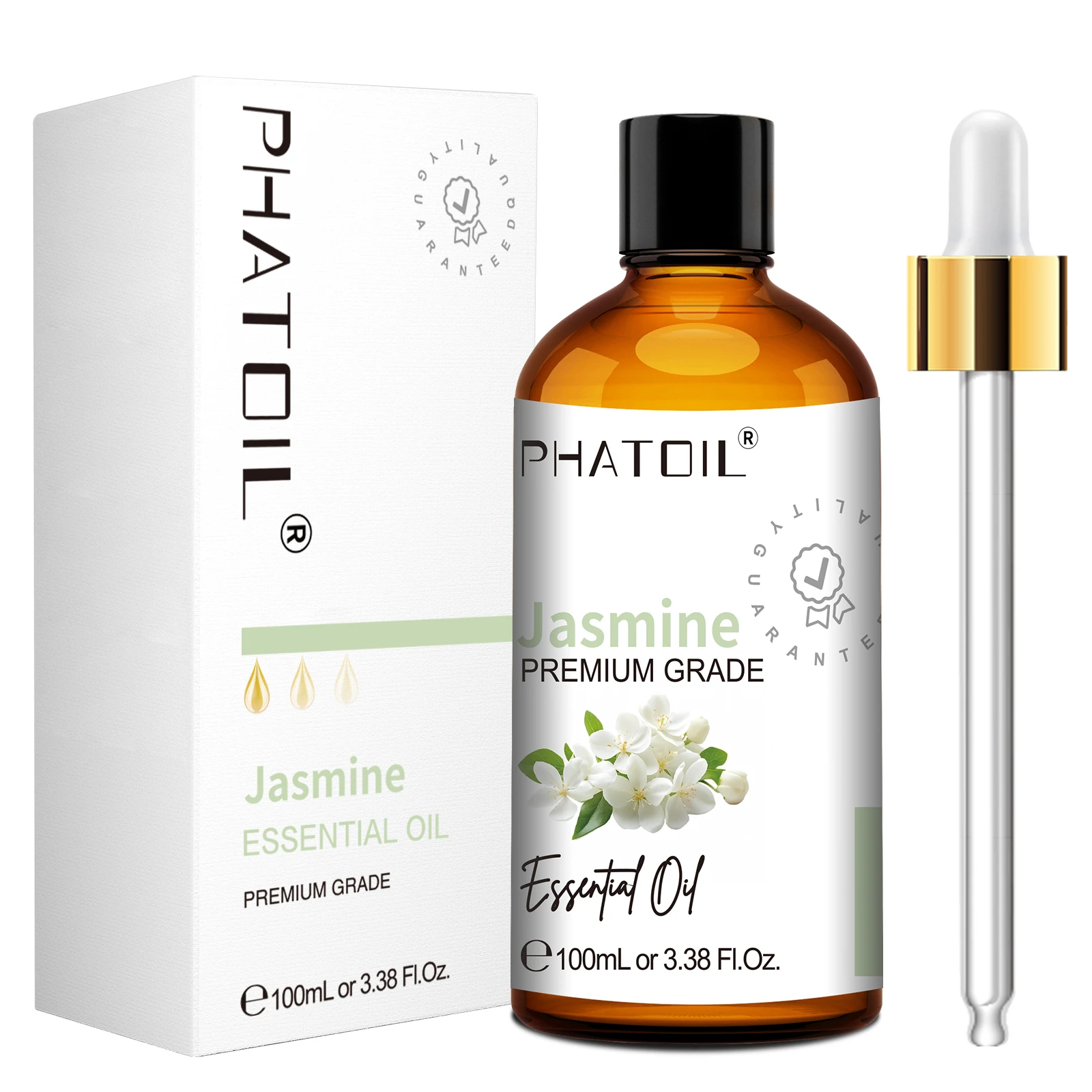 Olejki aromaterapeutyczne PHATOIL 100 ml — eukaliptus, lawenda i inne Szary
