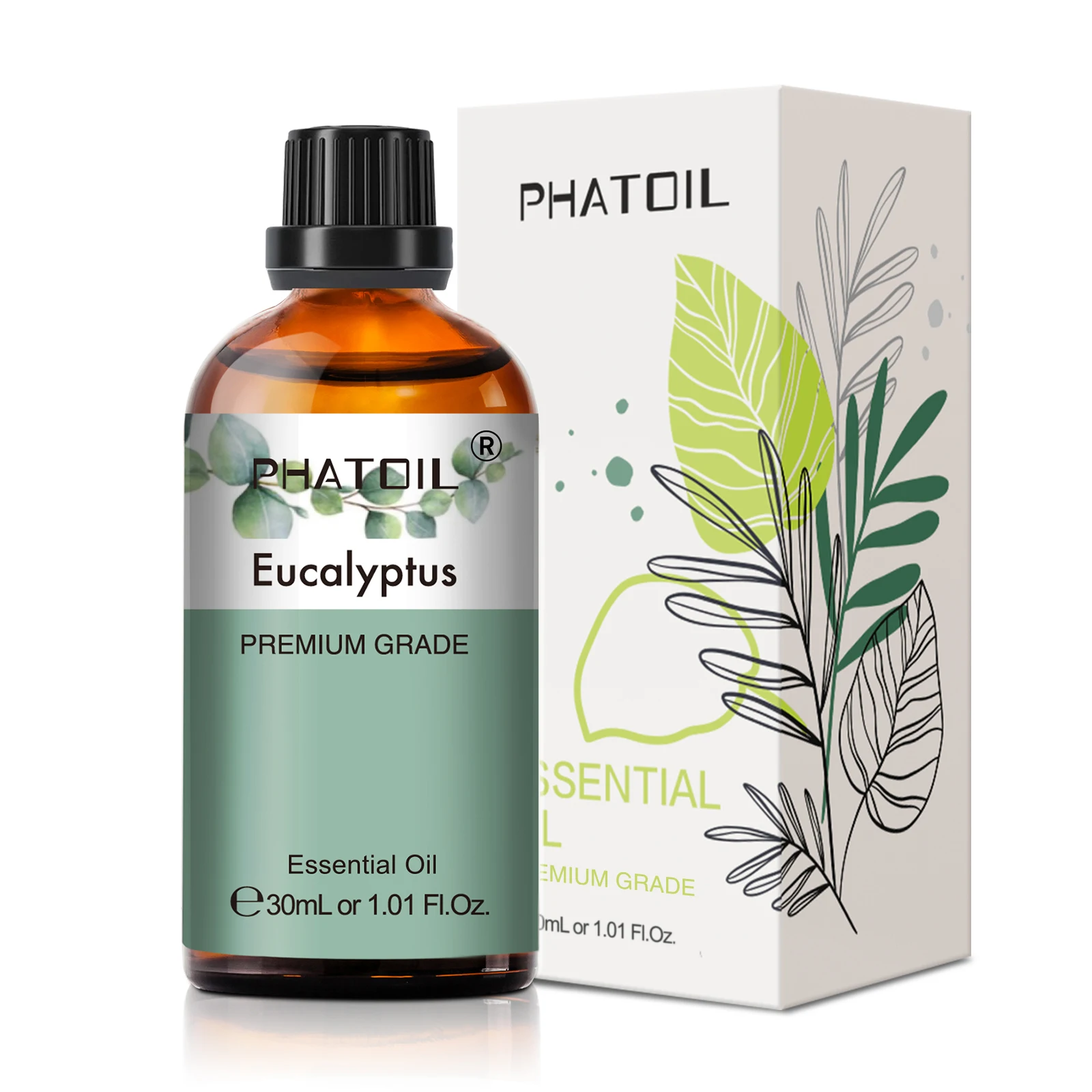 Olejki eteryczne do aromaterapii 30 ml - lawenda, eukaliptus, róża i więcej Beżowy