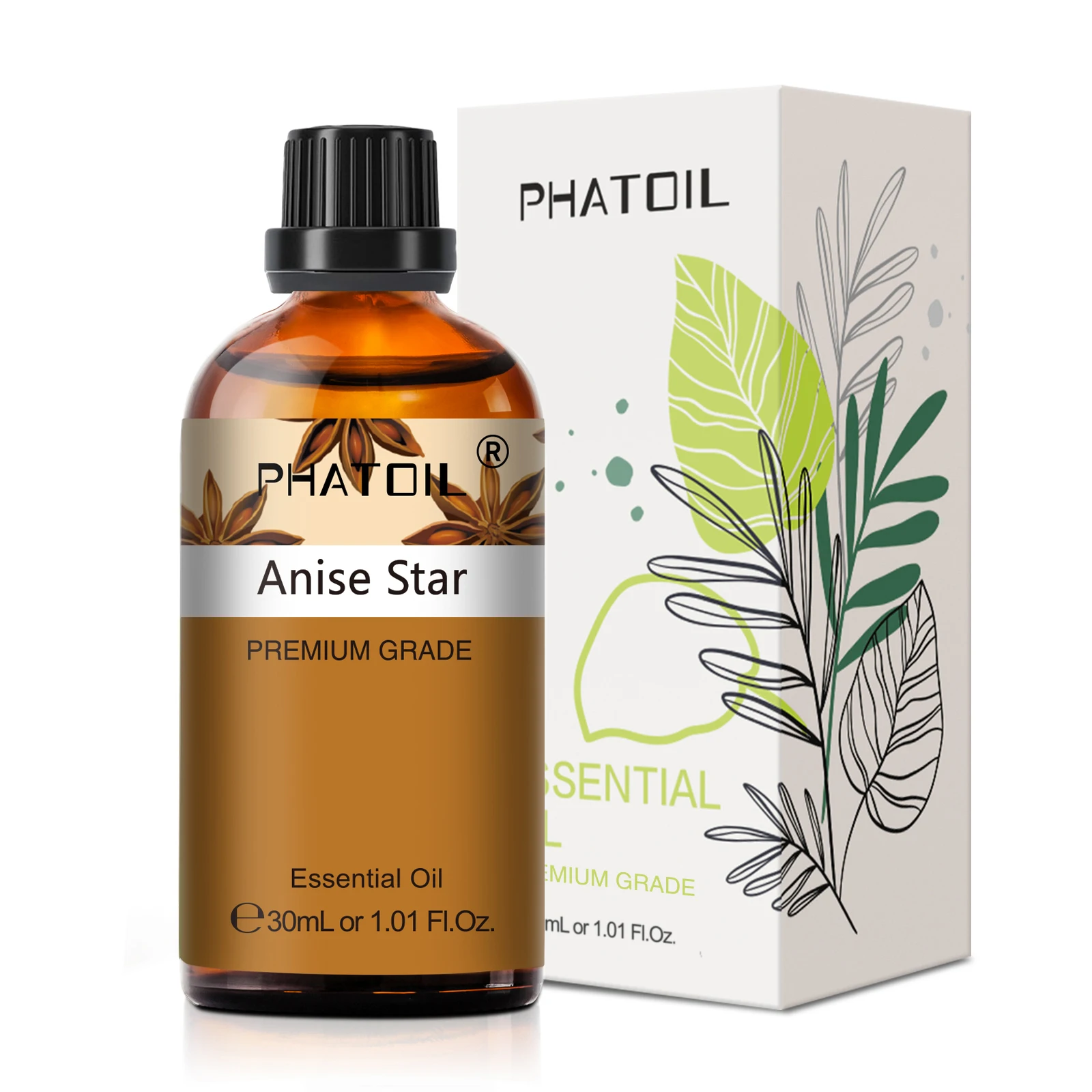Olejki eteryczne do aromaterapii 30 ml - lawenda, eukaliptus, róża i więcej Czarny