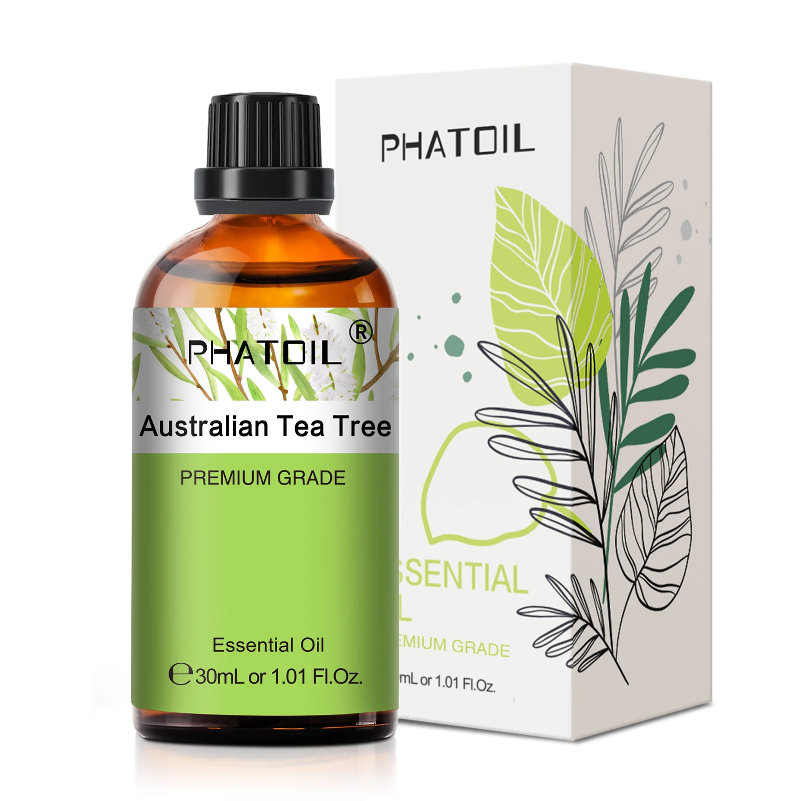 Olejki eteryczne do aromaterapii 30 ml - lawenda, eukaliptus, róża i więcej Zielony