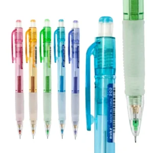 Ołówek automatyczny Kawaii 0,5 mm z gumką, 3 szt. żółty