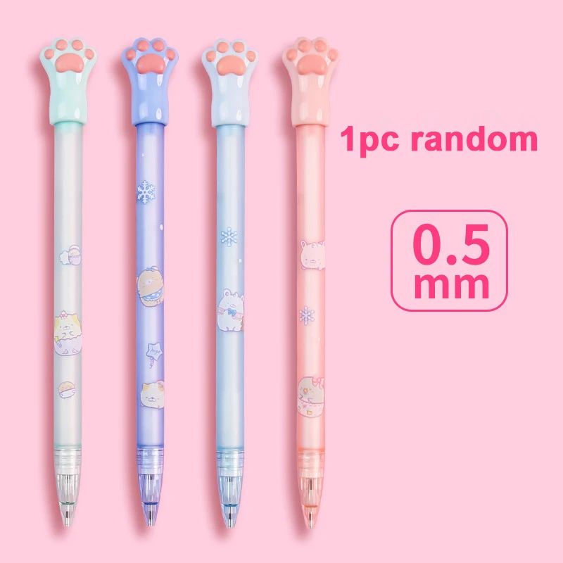 Ołówek automatyczny Kawaii Miś 0,5/0,7 mm dla dzieci Biały