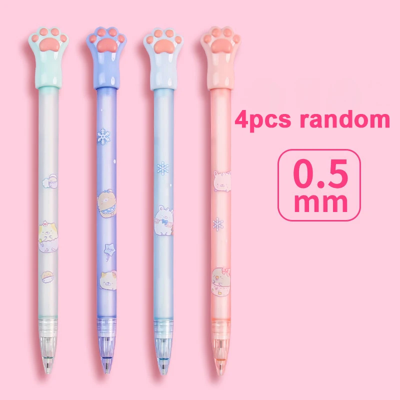 Ołówek automatyczny Kawaii Miś 0,5/0,7 mm dla dzieci Czerwony