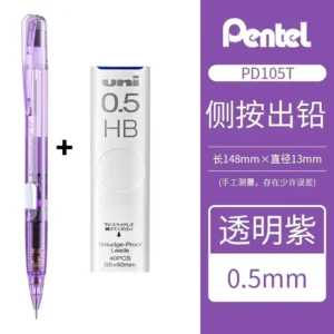 Ołówek automatyczny Pentel PD105T 0,5 mm antypoślizgowy Różowy