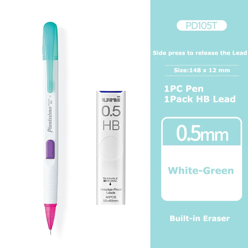 Ołówek automatyczny Pentel PD105T 0,5 mm boczny przycisk Jasny