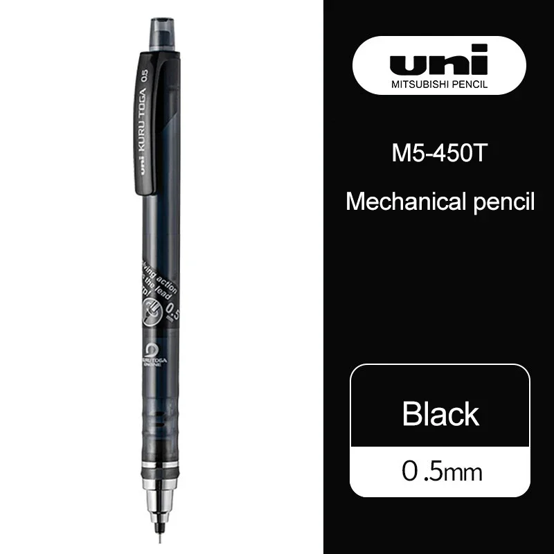 Ołówek automatyczny Uni Kuru Toga M5-450T 0,5 mm Czarny