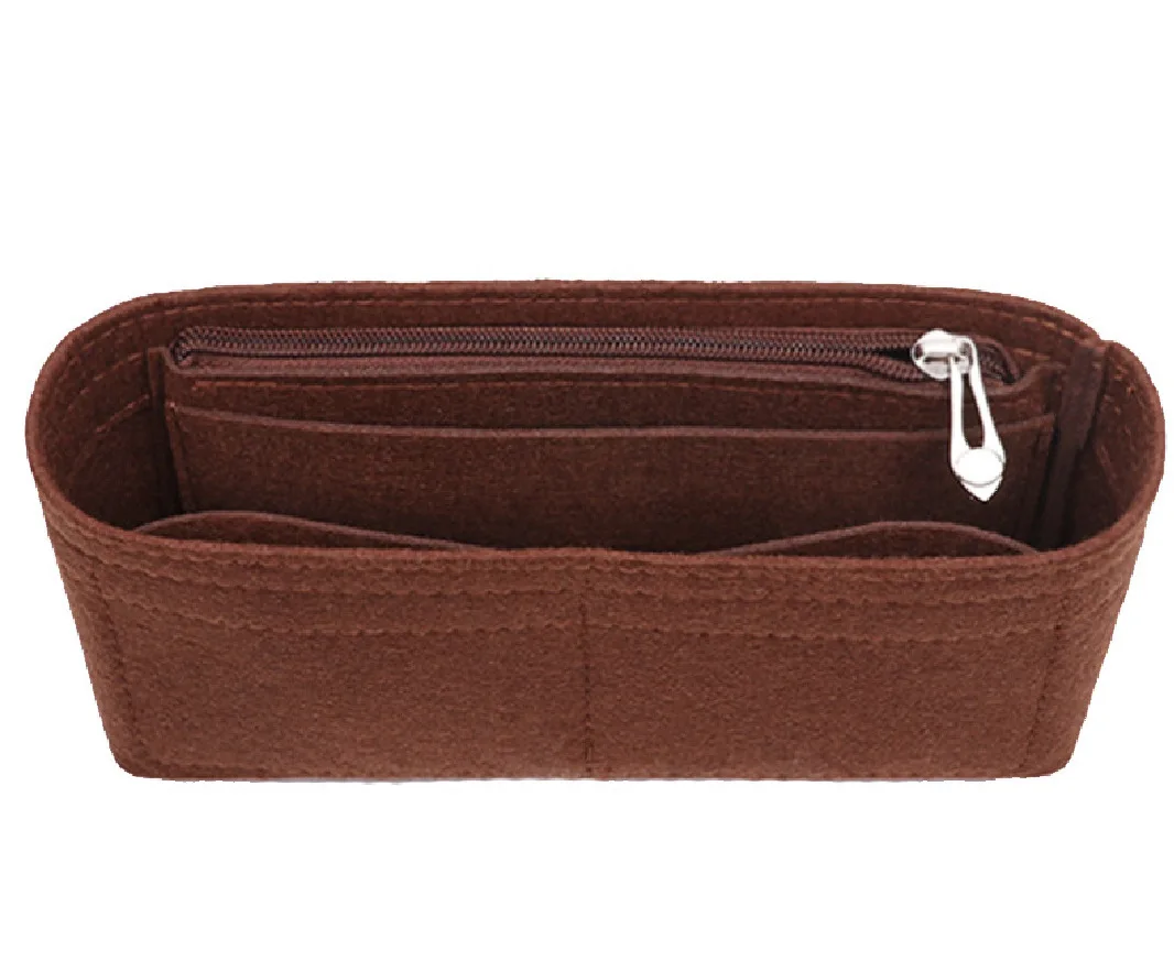 Organizer do torebki z filcu - wkład usztywniający Longchamp Mini Kawowy