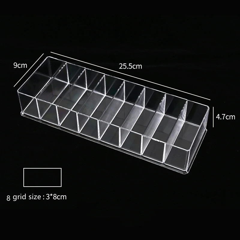 Organizer na kosmetyki i szminki - pudełko z przegródkami Big 8 grids