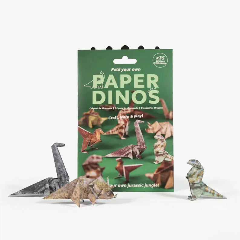 Origami zwierzęta 50 sztuk zestaw papieru do składania Zielony
