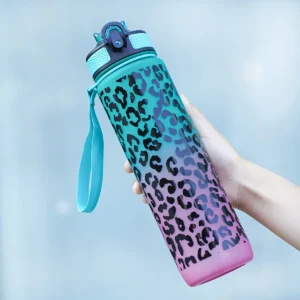 Outdoor butelka na wodę 1000 ml z pokrywką i uchwytem Brązowy